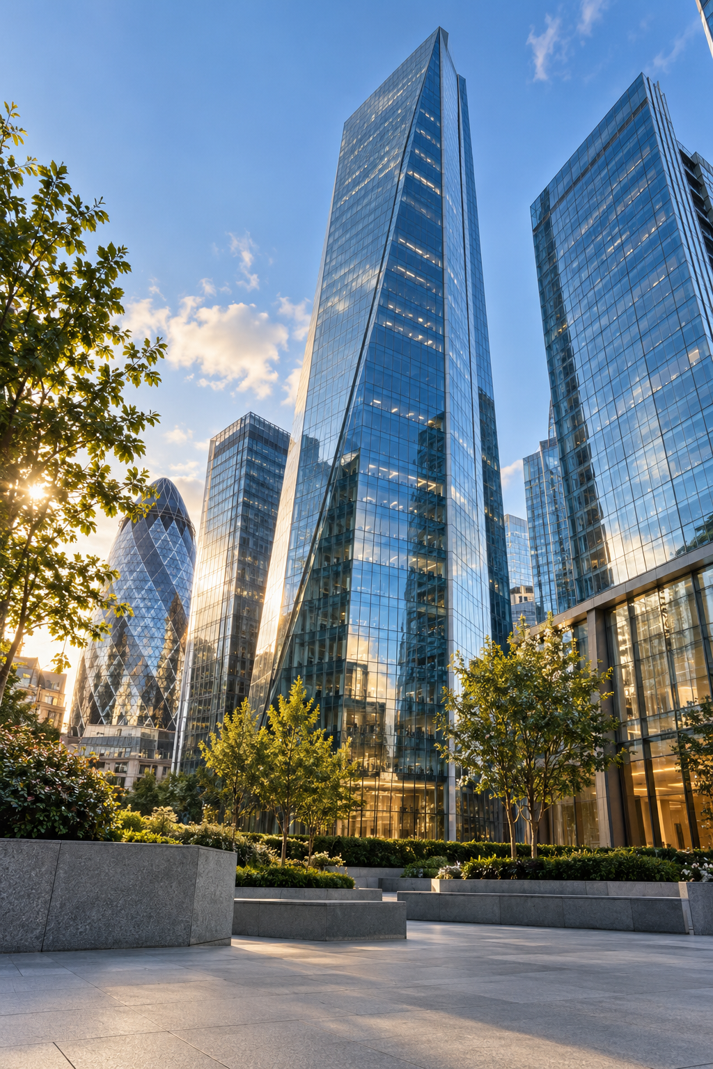 Modern office towers